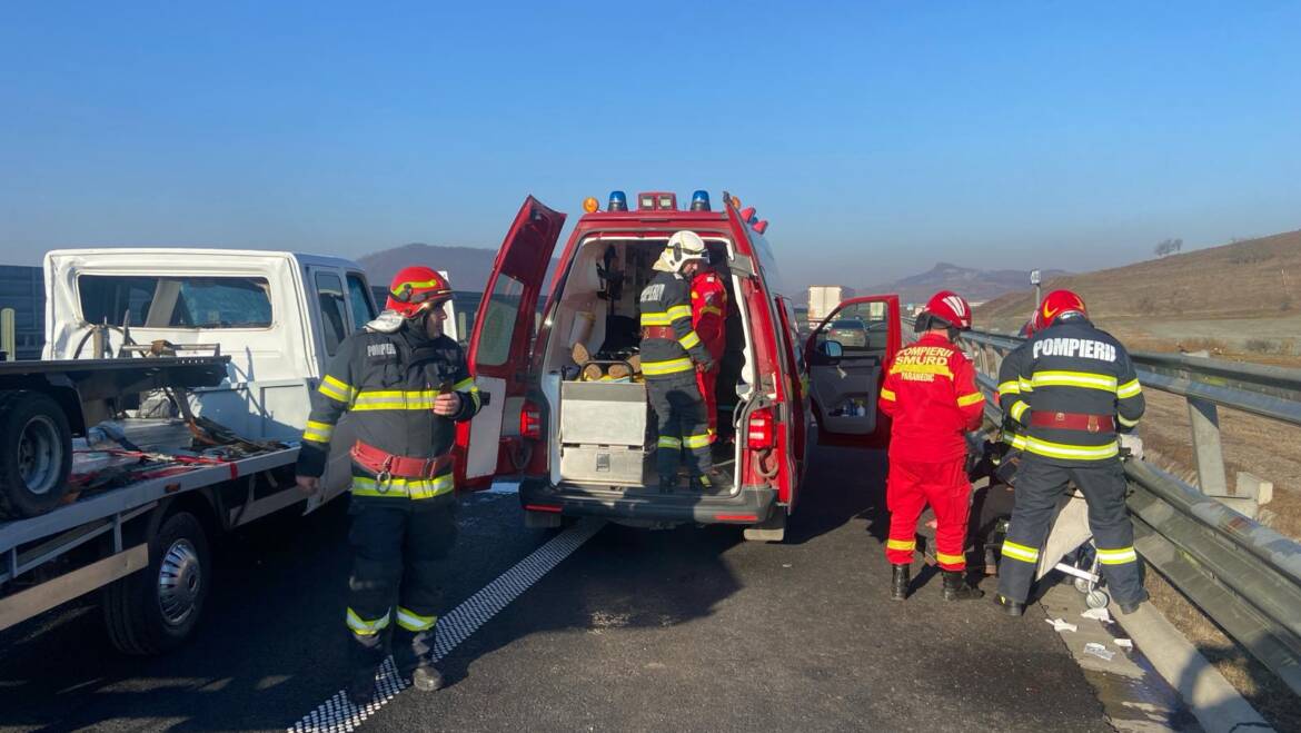 Accident rutier cu 4 victime pe Autostrada A1, Deva – Ilia