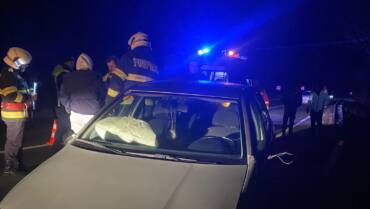 Accident rutier cu 4 autoturisme pe DN 66