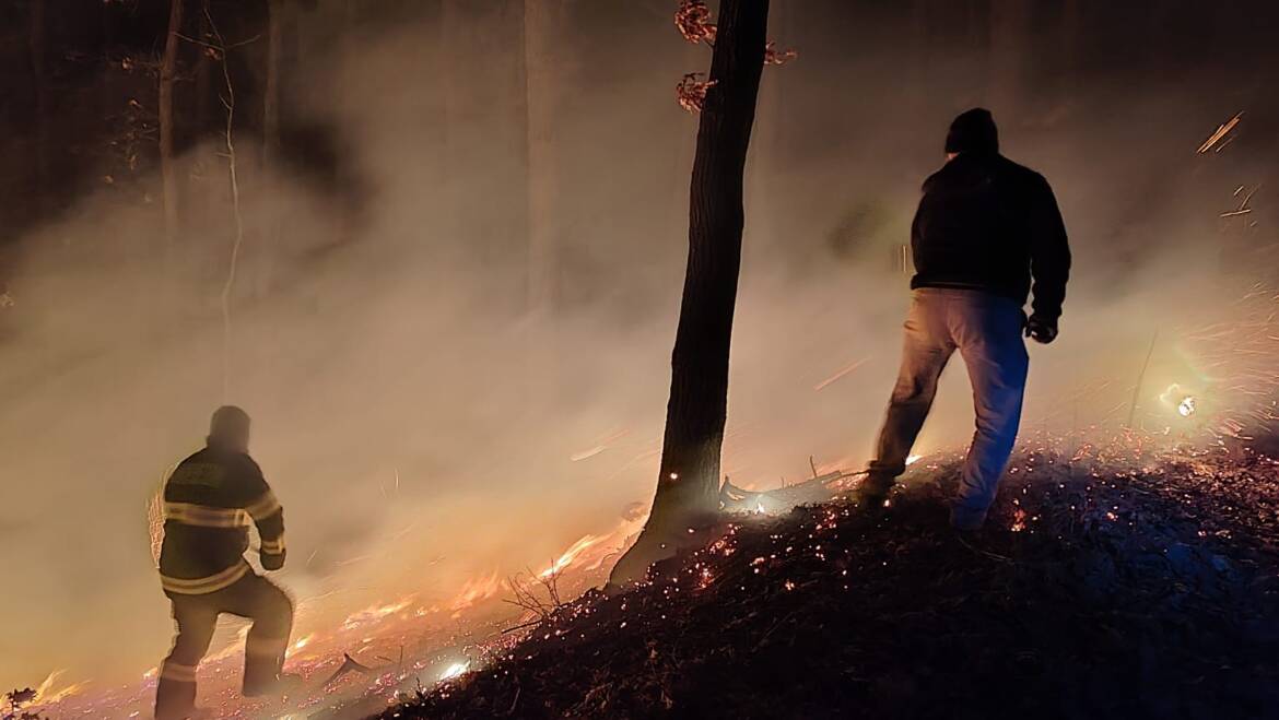 Intervenție pentru stingerea a 10 incendii de vegetație produse în 24 de ore